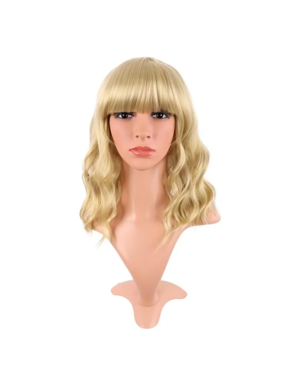 Women Mixed Golden 14 Inch Fresh Bright Synthetic Ordinary Short Wavy Curly Wigs